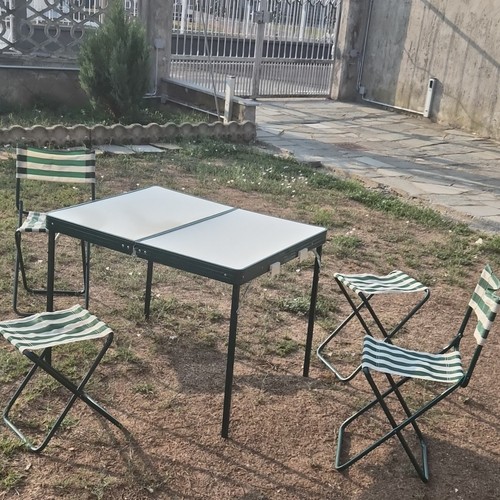 Set campeggio tavolo