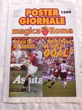 ROMA POSTER GIORNALE 13 MAGGIO 2001 SCUDETTO  NO RIVISTA MAGLIA CALCIO
