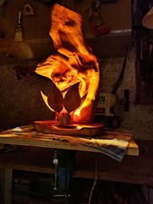 Lampada In Legno Di Ginepro