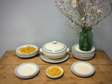 SERVIZIO  PIATTI GALVANI PORDENONE AEROGRAFO CERAMICA ANNI 30/40 ART DECO' 27 PZ