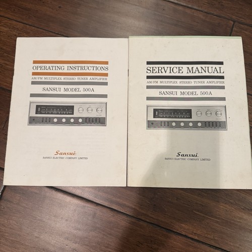 Sansui model 500a manuali - 500a, di