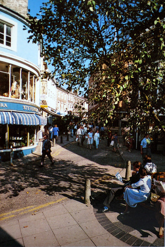 Postcard busy pedestrian - postcard,