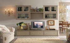 PARETE ATTREZZATA LACCATA PER