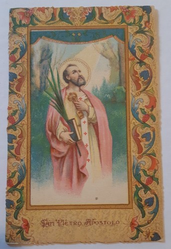Santino antica cartolina - 💣,