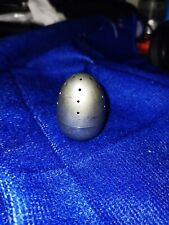  Uovo Ovetto Sale O Pepe Metallo Argento Vintage Antico 