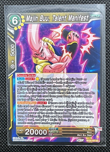 Carta collezionabile majin - carta,