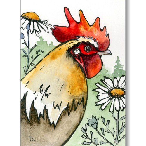 Carta artistica aceo originale - carta,