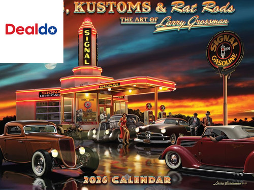 Calendario hot rod 2026 larry - hot,