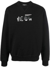 Felpa da uomo nera Dsquared