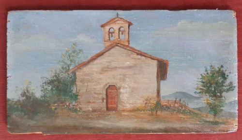 Quadro dipinto olio tavola - dipinto,
