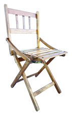 4 SEDIE - SEGGIOLA Sedia Bambino Pieghevole STILE REGUITTI-made In Italy-Vintage