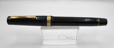 *OMAS EXTRA* ROLLER BALL PEN - BLACK RESIN - GOLD TRIM - SFACETTATA - 13,5 cm