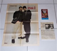 Ticket poster ARTICOLO 31 In concerto Così com'è TOUR 1996 Torino J-AX Biglietto