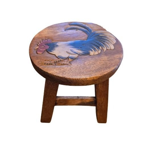 Poggiapiedi gallo legno - poggiapiedi,