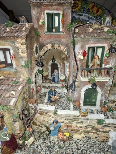 Presepe antico cemento e - presepe, in