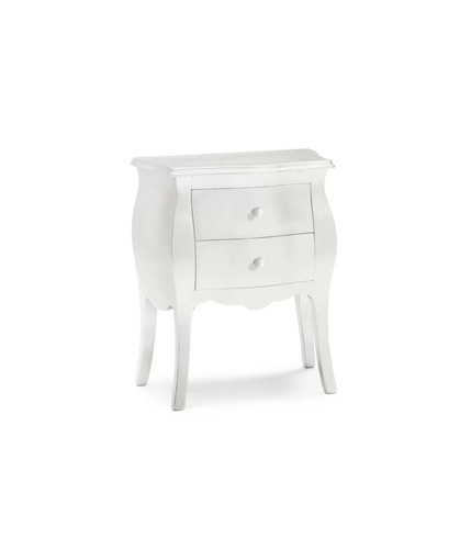 Comodino bombato cassetti - comodino,