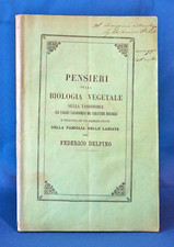 Federico Delpino, Pensieri