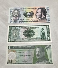 3 BANCONOTE SUD AMERICA In