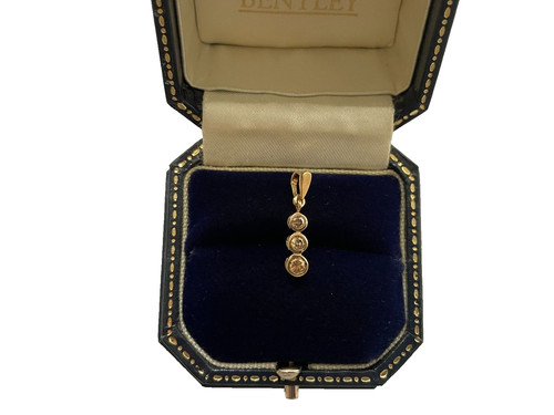 Ciondolo diamante champagne