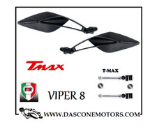 2 SPECCHIETTI TMAX 500 2001 2007 FAR VIPER 8 SPECCHI ATTACCO A MANUBRIO DX E SX
