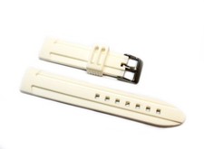 Cinturino in gomma bianco per orologio ansa 24mm tipo panerai silicone caucciù
