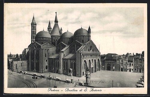 Cartolina padova basilica di - basilica,