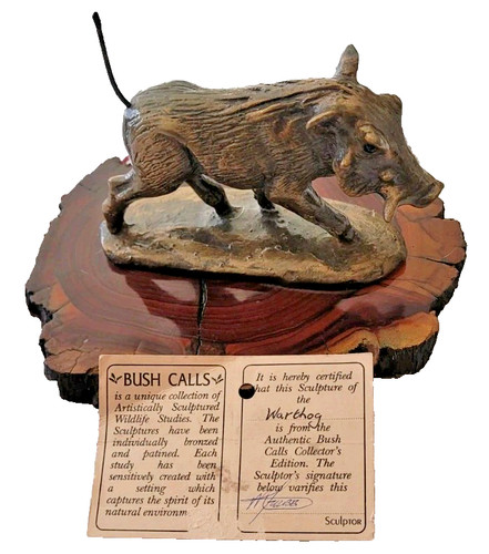 Bush calls warthog scultura - bush,