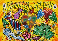 BRUNO DONZELLI  - TAVOLOZZA JIM DINE - SERIGRAFIA 50x70