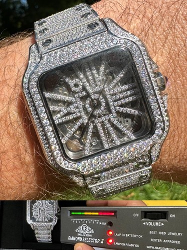 Orologio uomo vero moissanite - uomo,