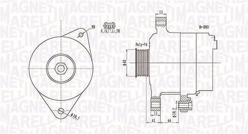 Generatore magneti marelli - generatore,