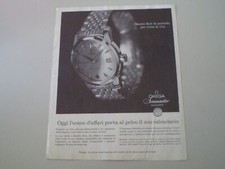 advertising Pubblicità 1960 OROLOGIO OMEGA SEAMASTER CALENDAR