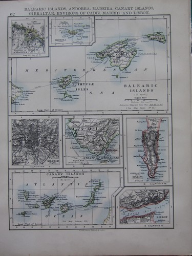 Mappa vittoriana 1897 isole - mappa, ~
