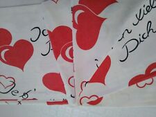 Lenzuolo da sopra singolo bianco cuori Ti Amo cotone ? J Love You 1 piazza