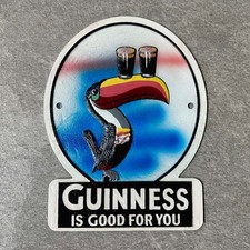 Insegna retrò Guinness Is Good For You targa in ghisa irlandese stout bar targa 30 cm