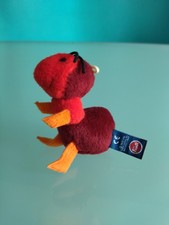 "TRUDI" mini peluche Formica, colore rosso e bordò, altezza 8 cm.