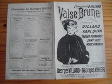Partition valse brune - partition, villard