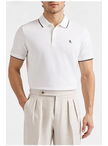 Polo blanc homme - polo,