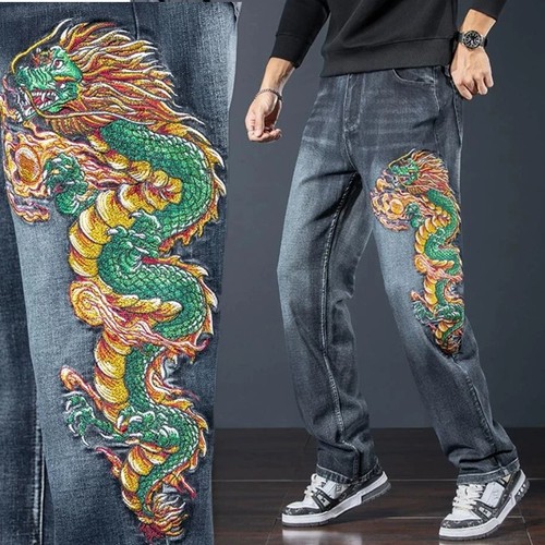 Jeans uomo blu denim