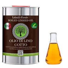 Olio di Lino tripla cottura cotto puro protettivo per Legno NATURAL OIL VEGAN
