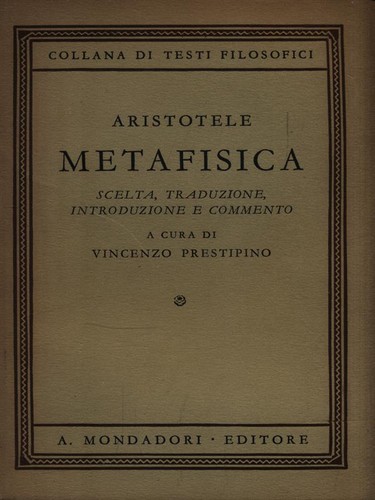 Metafisica aristotele - metafisica,