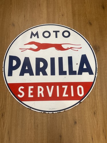 Targa smaltata bifacciale moto - bifacciale,