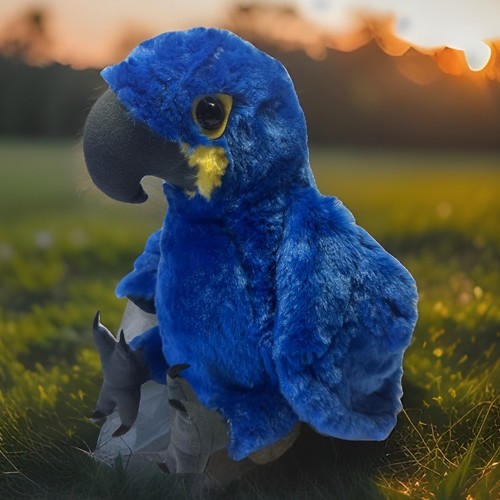 Peluche ara giacinto