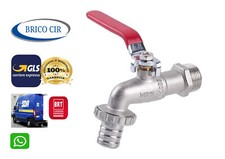 RUBINETTO A SFERA DA ESTERNO PER GIARDINO GIARDINAGGIO IN OTTONE CROMATO DA 1/2