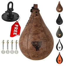 FISTRAGE Speed Ball Boxe Pelle MMA Muay Thai Training Punching Bag Girevole