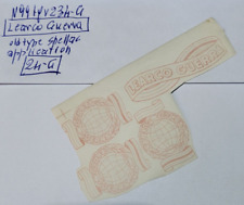 LEARCO GUERRA GOMMALACCA APPLICAZIONE DECALCOMANIE MOLTO VECCHIE 4 ARTICOLI PER BICI