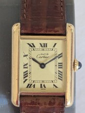 Cartier Tank Vermeil orologio