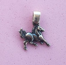 Ciondolo Cavallo argento 925 3D - Regalo equitazione - maneggio
