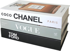 3 Pezzi Libri Decorativi