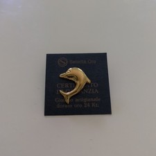 Gioiello Artigianale Dorato Oro 24 Kt. - Animale Delfino - Selecta Oro