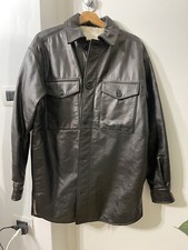 Maison Margiela H&M Oversize Leather Shirt Jacket Rare Limited Collab